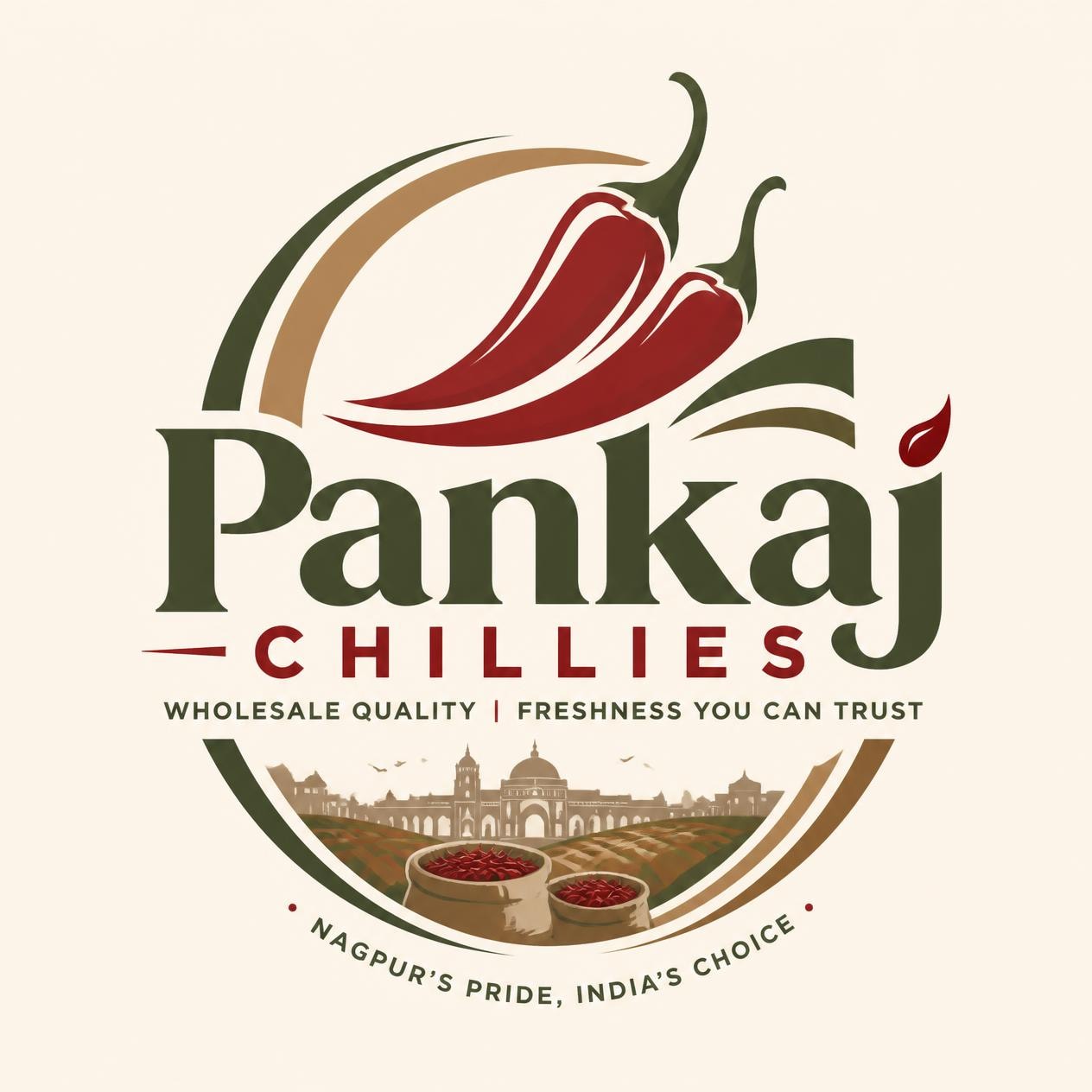 Pankaj Chillies logo